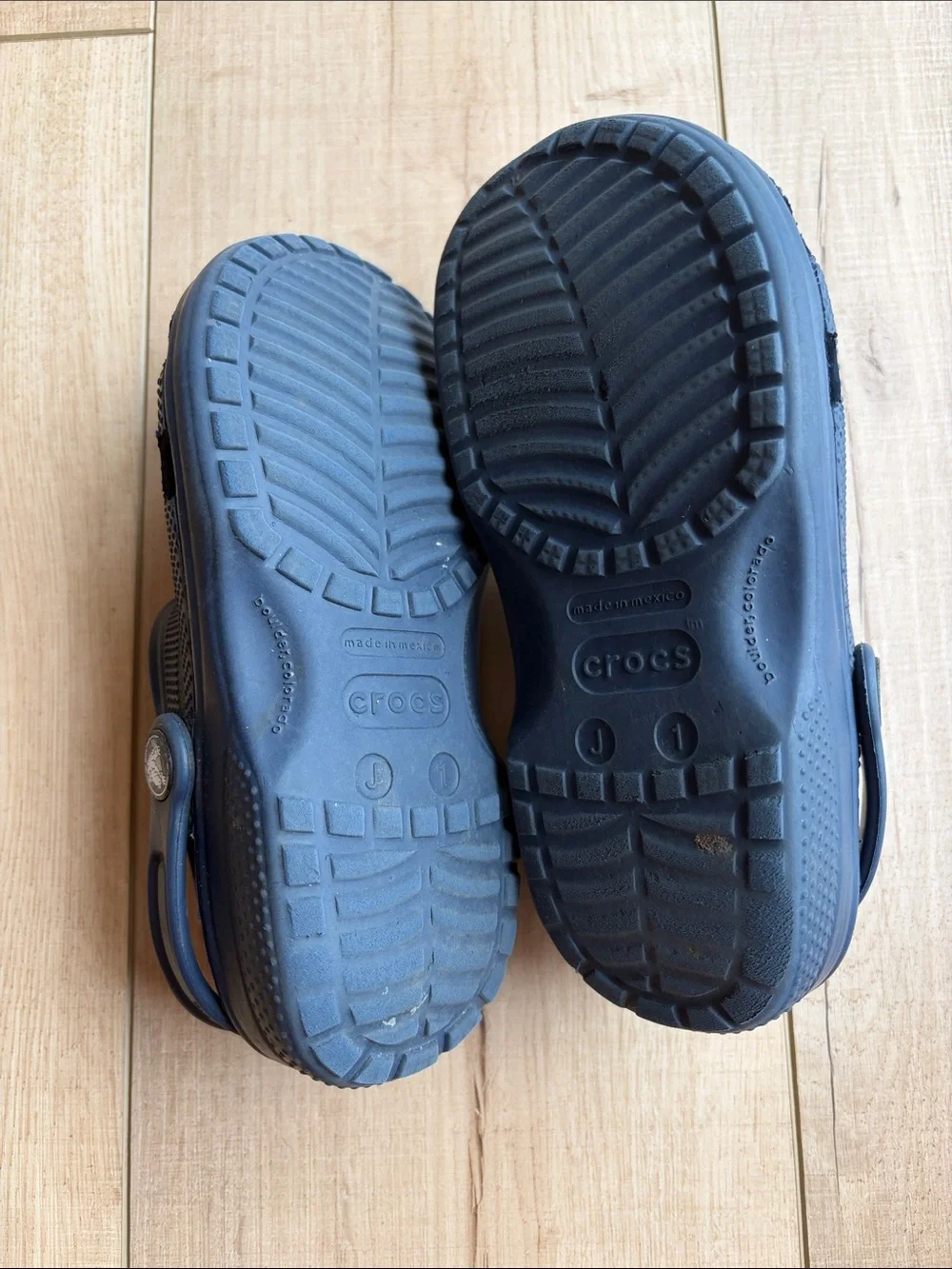 CROCS Kids Navy Blue Classic Clogs